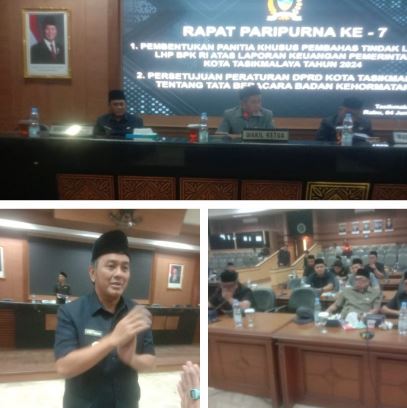 Rapat Paripurna DPRD Kota Tasikmalaya Ke VII Dihadiri Wakil Wali Kota