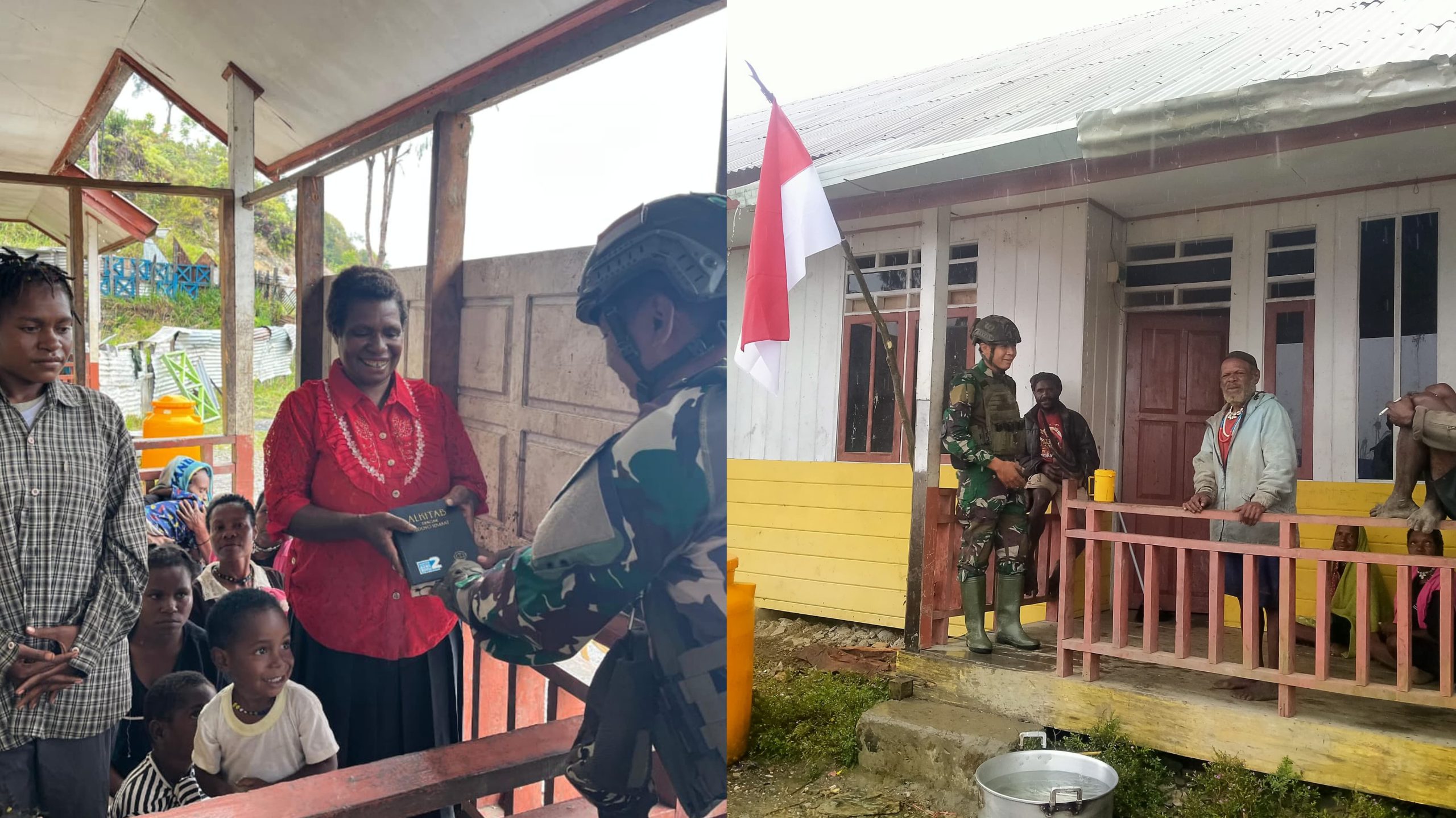 TNI dan Warga Papua Bersatu dalam Damai dan Doa di Barak Pengungsian Mamba Bawah