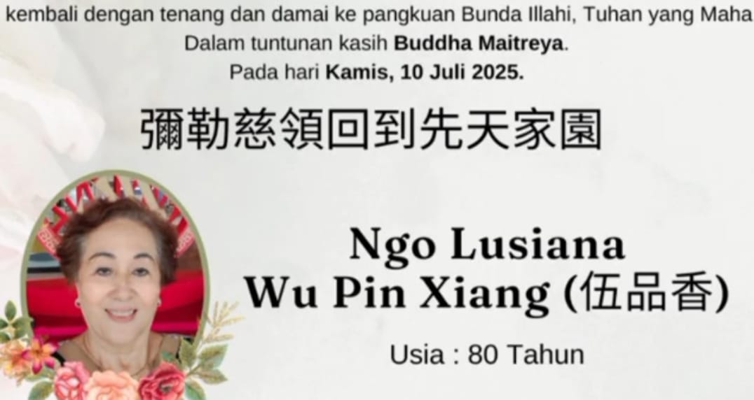 Ketua F-WAMIPRO Ikut Bela Sungkawa Atas Meninggalnya Ibunda Bapak Yuwe Santoso, NGO Lusiana Wu Pin Xiang, 2025