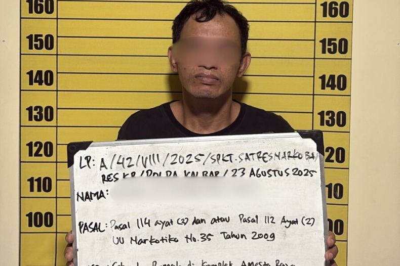 Pengedar Narkoba Jaringan Sungai Kakap Ditangkap, Sabu 21,30 Gram Disita Polisi