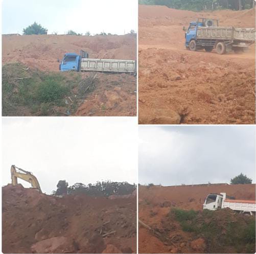 Aktifitas cut And Fill Di Kawasan Bumi Perkemahan Teluk lengung Kelurahan Kabil Kecamatan Nongsa Jadi Sorotan