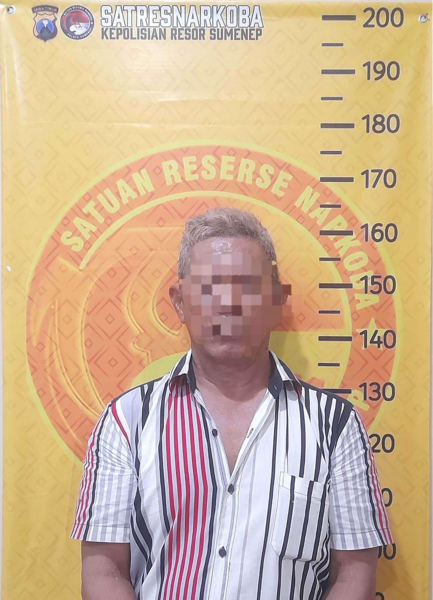 Warga Sapeken di Amankan Satresnarkoba Polres Sumenep di Temukan Membawah 32 pocket Sabu