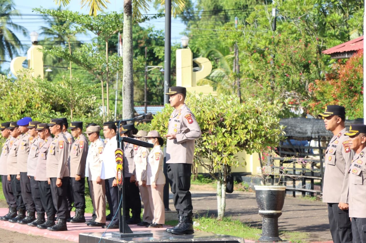 Pimpin Apel Pagi, Ini Arahan Kapolres Ketapang Kepada Anggotanya