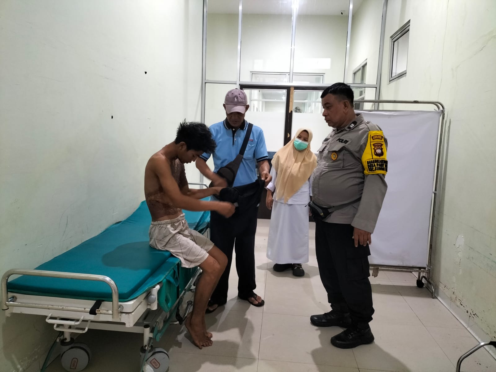 Diduga Tersiram Air Panas dari Gerobak Bakso, Pemuda di Kubu Raya Luka Parah