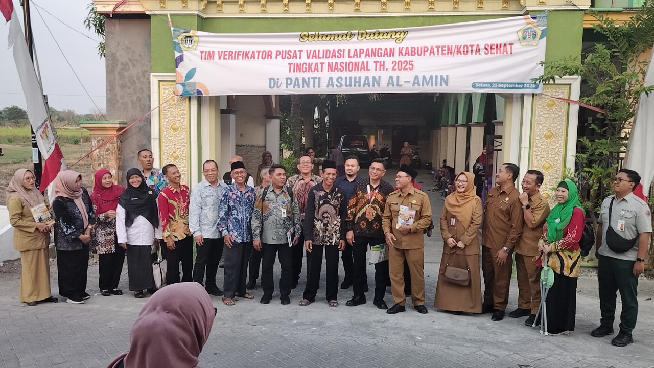 Tim Verifikator Pusat Lakukan Validasi Lapangan Kabupaten/Kota Sehat di Panti Asuhan Al-Amin Gresik