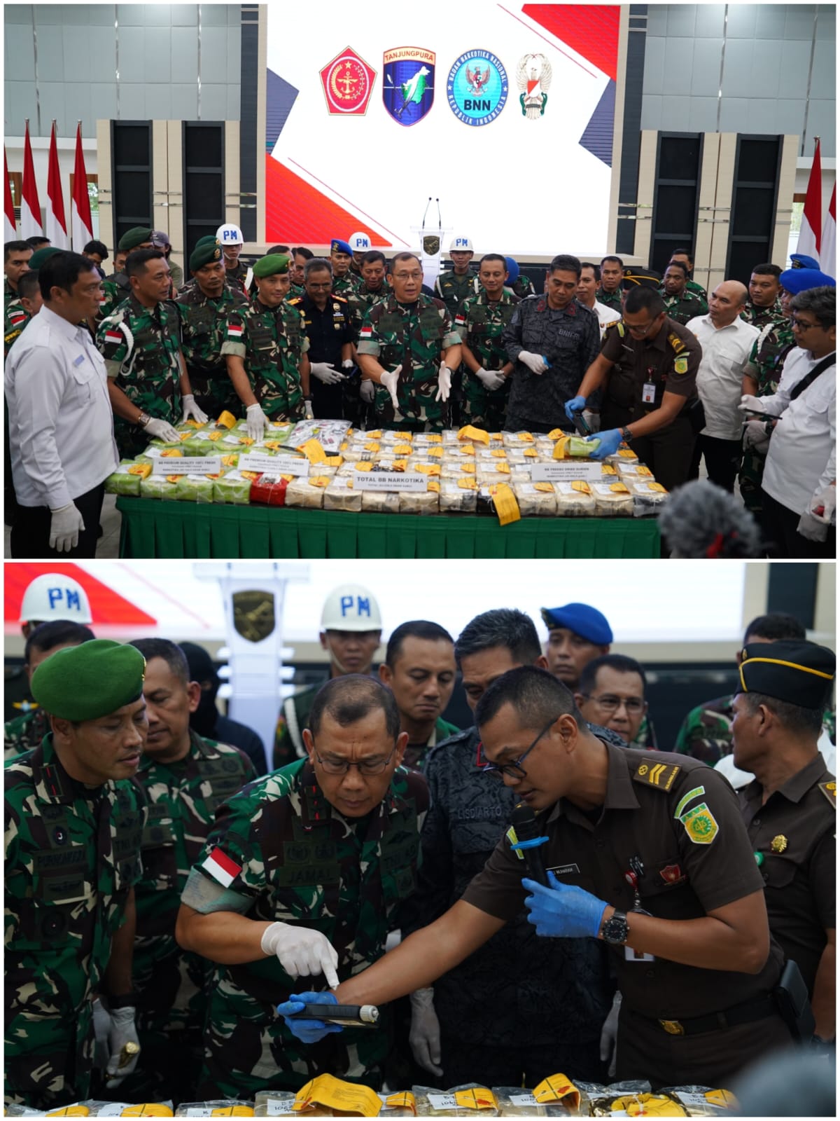Satgas Yonarhanud 1/PBC Kostrad Berhasil Cegah Masuknya Narkoba, Pangdam XII/Tpr Serahkan 63 Kilogram Sabu dan Pelaku ke BNNP Kalbar