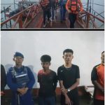 Sat Polairud dan Basarnas Ketapang Berhasil Evakuasi Nelayan Yang Mengalami Kebocoran Kapal