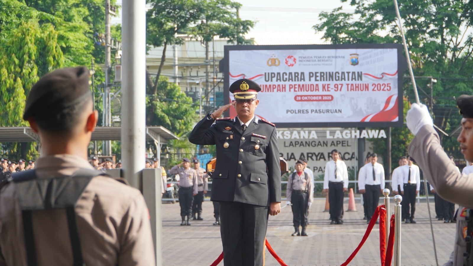 Peringati Hari Sumpah Pemuda ke-97, Polres Pasuruan Ajak Pemuda Bergerak dan Bersatu untuk Indonesia