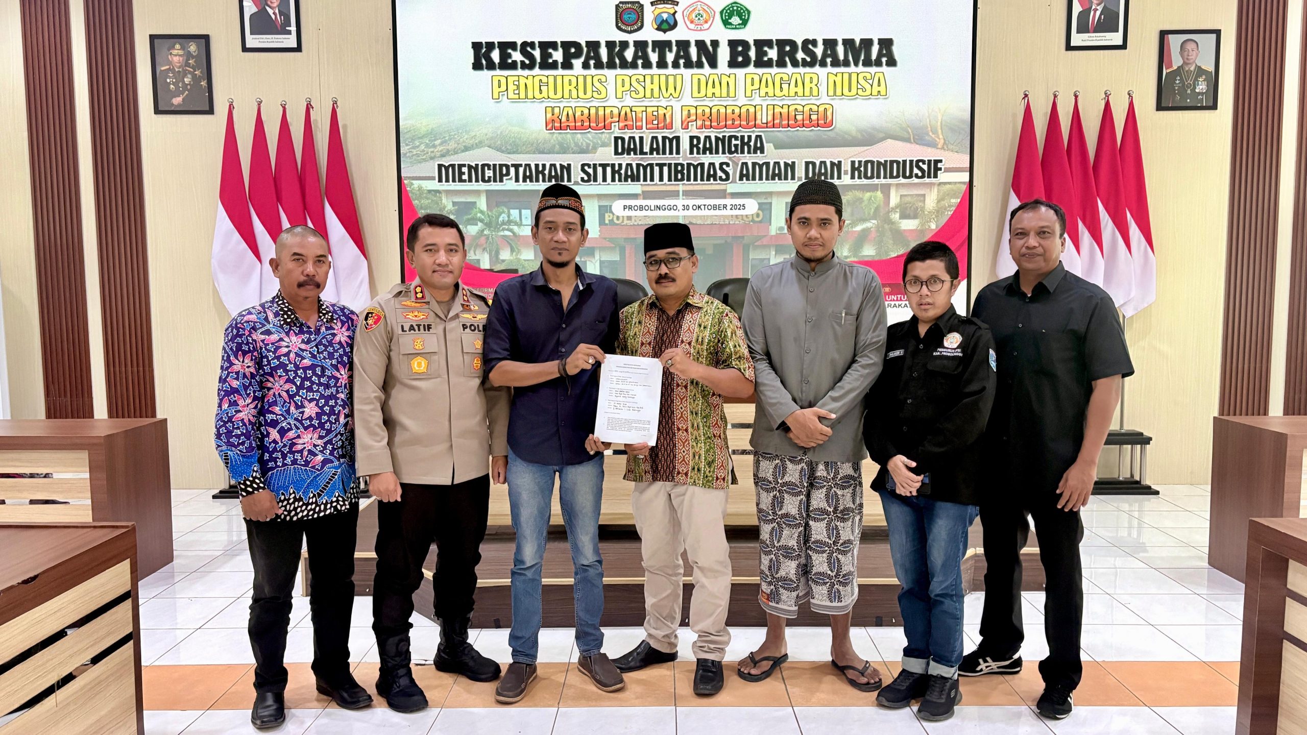 Kapolres Probolinggo Gandeng Perguruan Pencak Silat Wujudkan Kamtibmas Kondusif