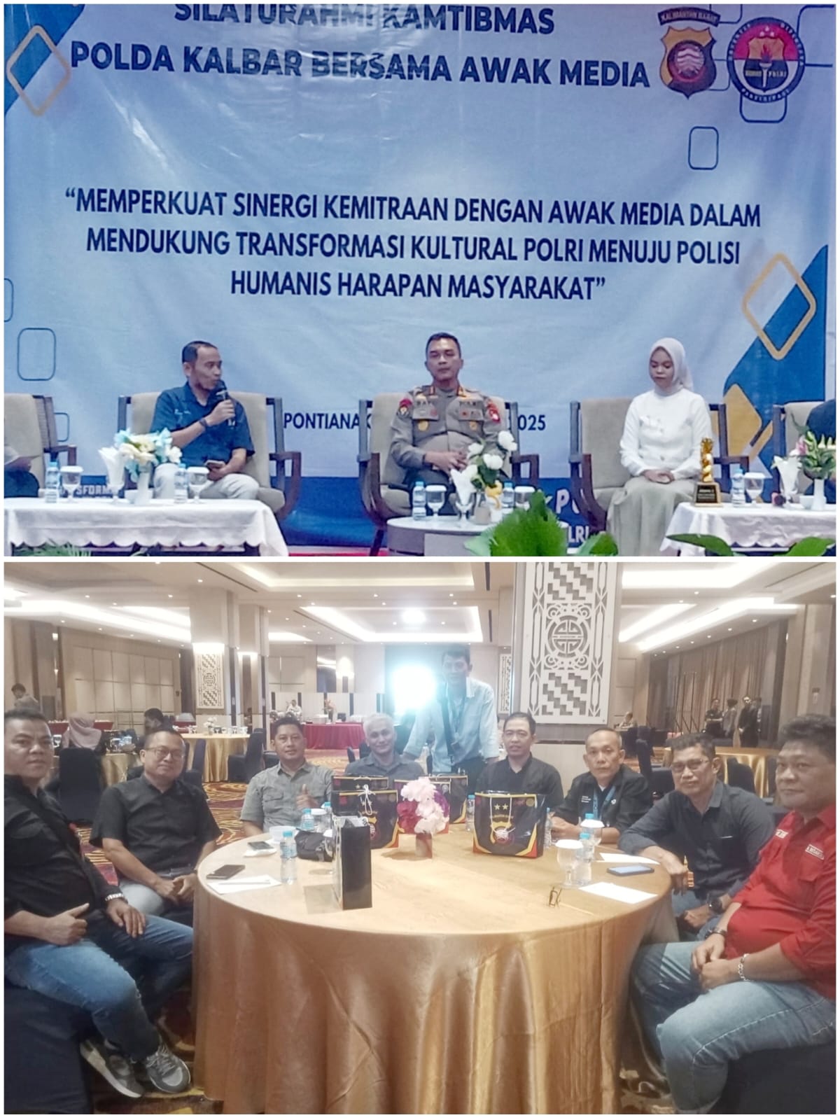 Silaturahmi Kamtibmas Polda Kalbar Bersama Awak Media