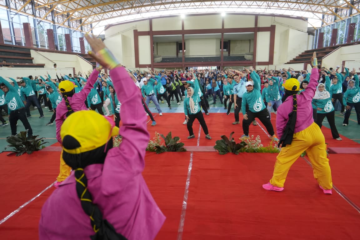 HKN ke-61, Ning Ita Canangkan Senam Kreasi Kota Mojokerto Diterapkan di Seluruh Instansi Pemerintah dan Sekolah