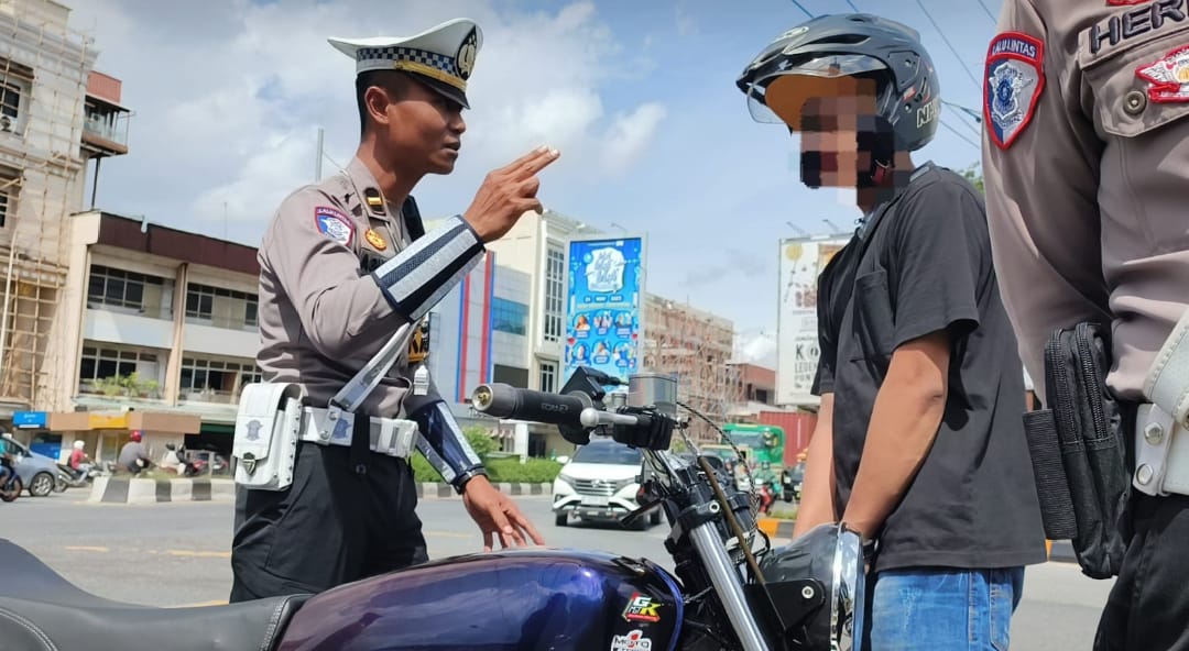 Polresta Pontianak Gelar Operasi Zebra, Sejumlah Pelanggar Terjaring di Hari Pertama
