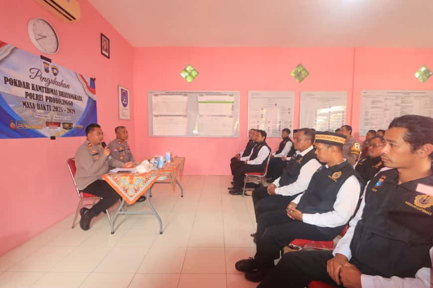 Polres Probolinggo Kukuhkan Pokdar Kamtibmas Untuk Perkuat Sinergi Keamanan Masyarakat