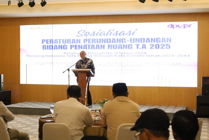 Dinas Pekerjaan Umum dan Penataan Ruang Kota Cimahi menggelar Sosialisasi Perda Nomor 4 Tahun 2024