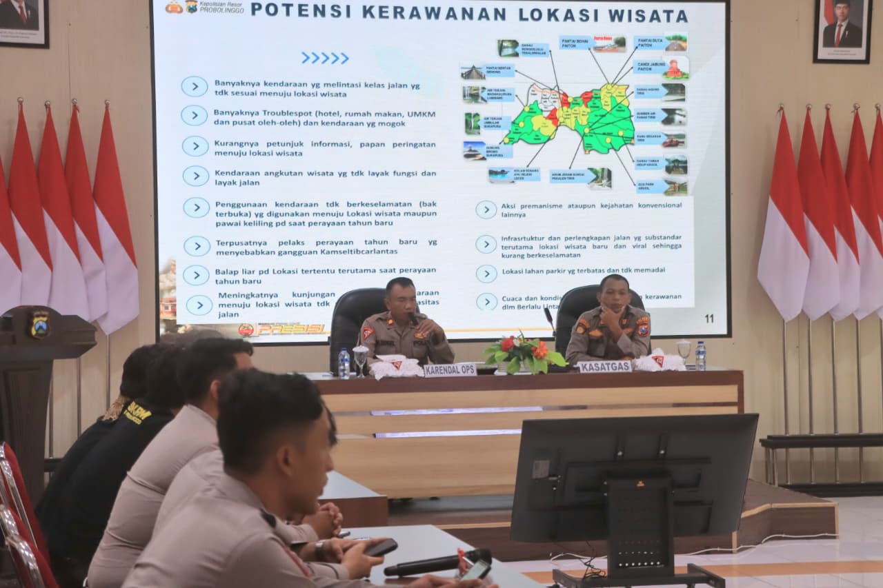 Kapolres Probolinggo Tekankan Profesionalisme dan Sinergi Personel dalam Operasi Lilin Semeru 2025