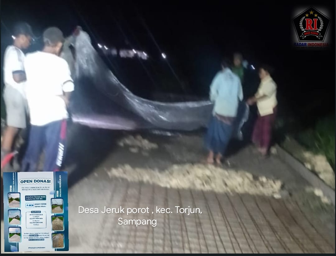 Panggilan Kebaikan: Donasi Dibuka untuk Pengecoran Jalan Utama Desa Jeruk Porot