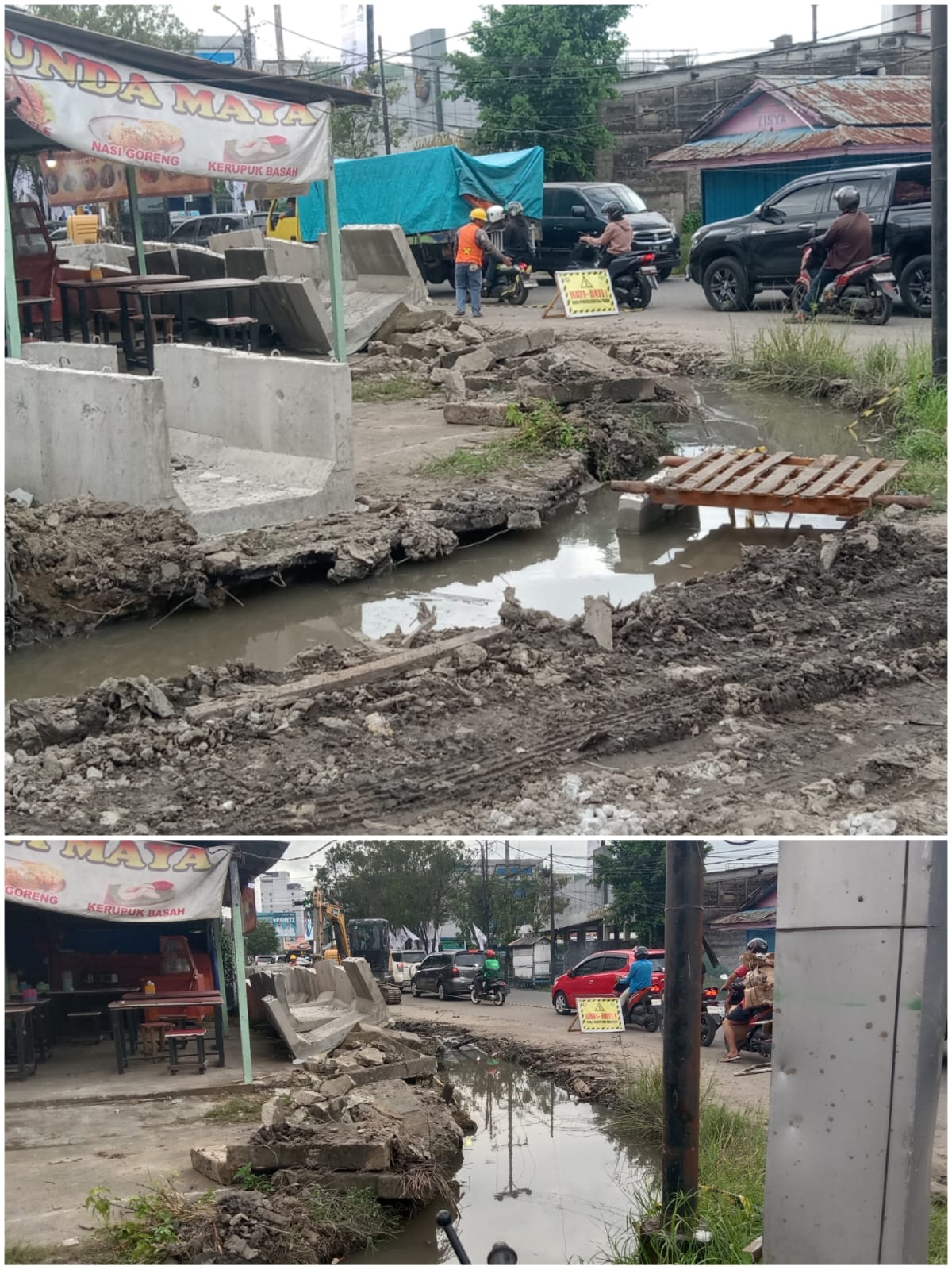 Jalan Budi Karya Kecamatan Pontianak Selatan Dibangun Dranase