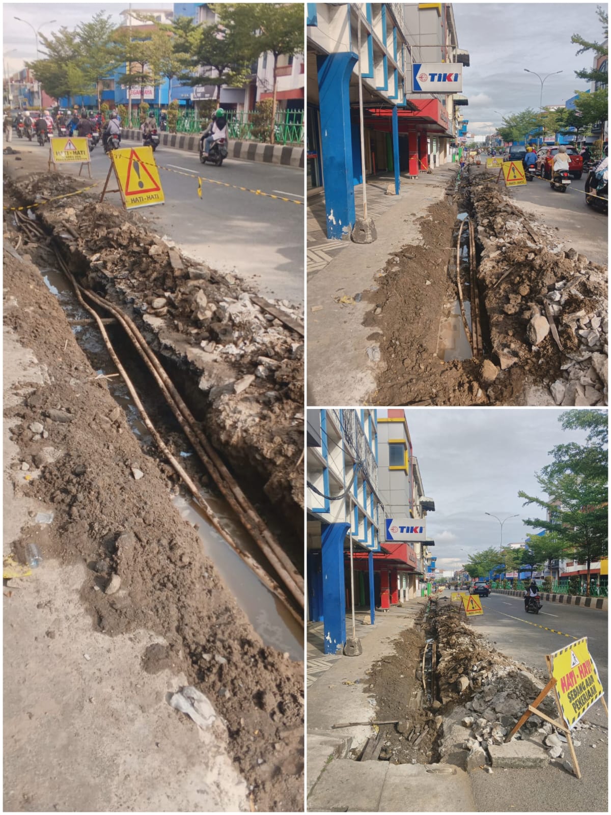 Mengatasi Genangan Air Di Jalan Tanjungpura Pontianak Dibangun Saluran Dranase