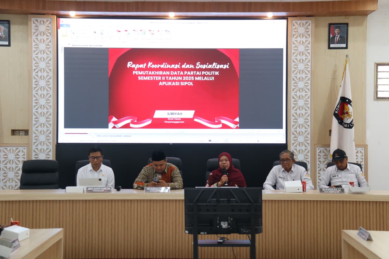 KPU Kota Probolinggo Sosialisasikan Pemutakhiran Data Parpol Semester II Tahun 2025