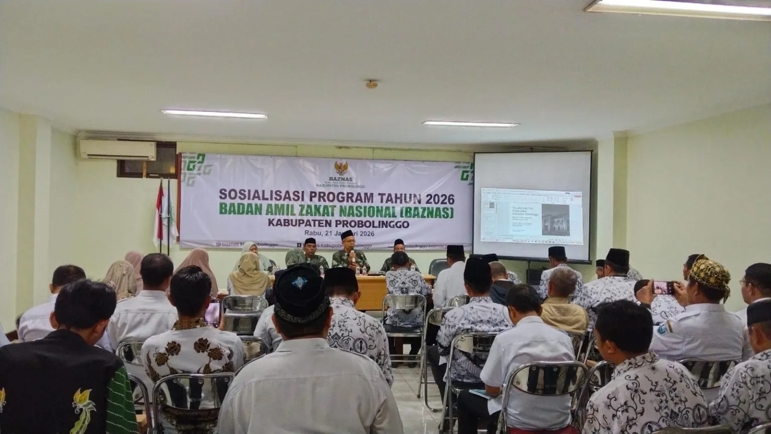 Baznas Sosialisasikan Program unggulan Tahun 2026, Memperkuat Guru Dan PGRI di Kabupaten Probolinggo.