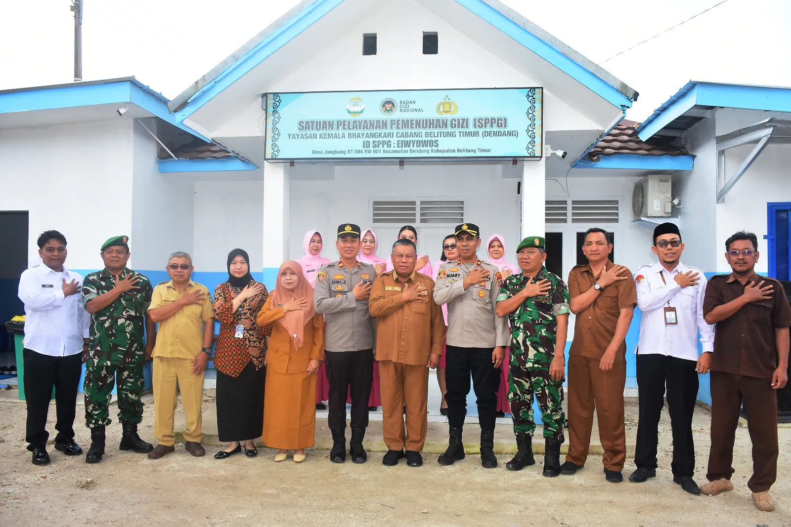 SPPG Dendang Resmi Beroperasi, SPPG Pertama di Beltim Dikelola Yayasan Kemala Bhayangkari