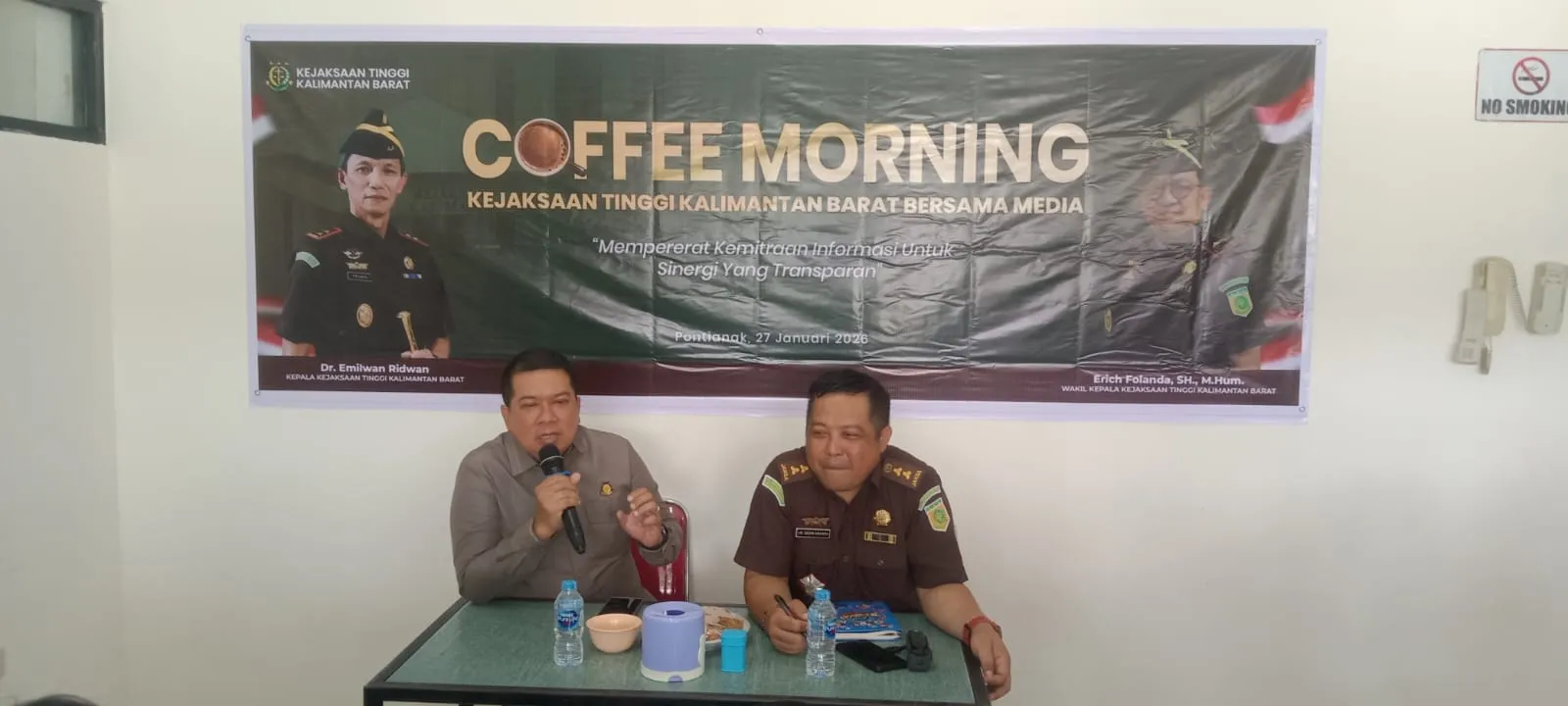Kejati Kalbar Gelar Coffe Morning Bersama Awak Media