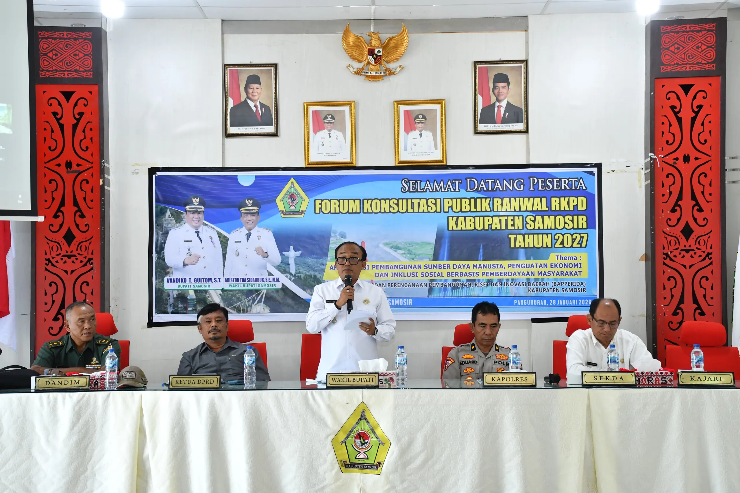 Ranwal RKPD 2027, Wabup Samosir Tekankan Pemerataan Pembangunan dan Berkelanjutan