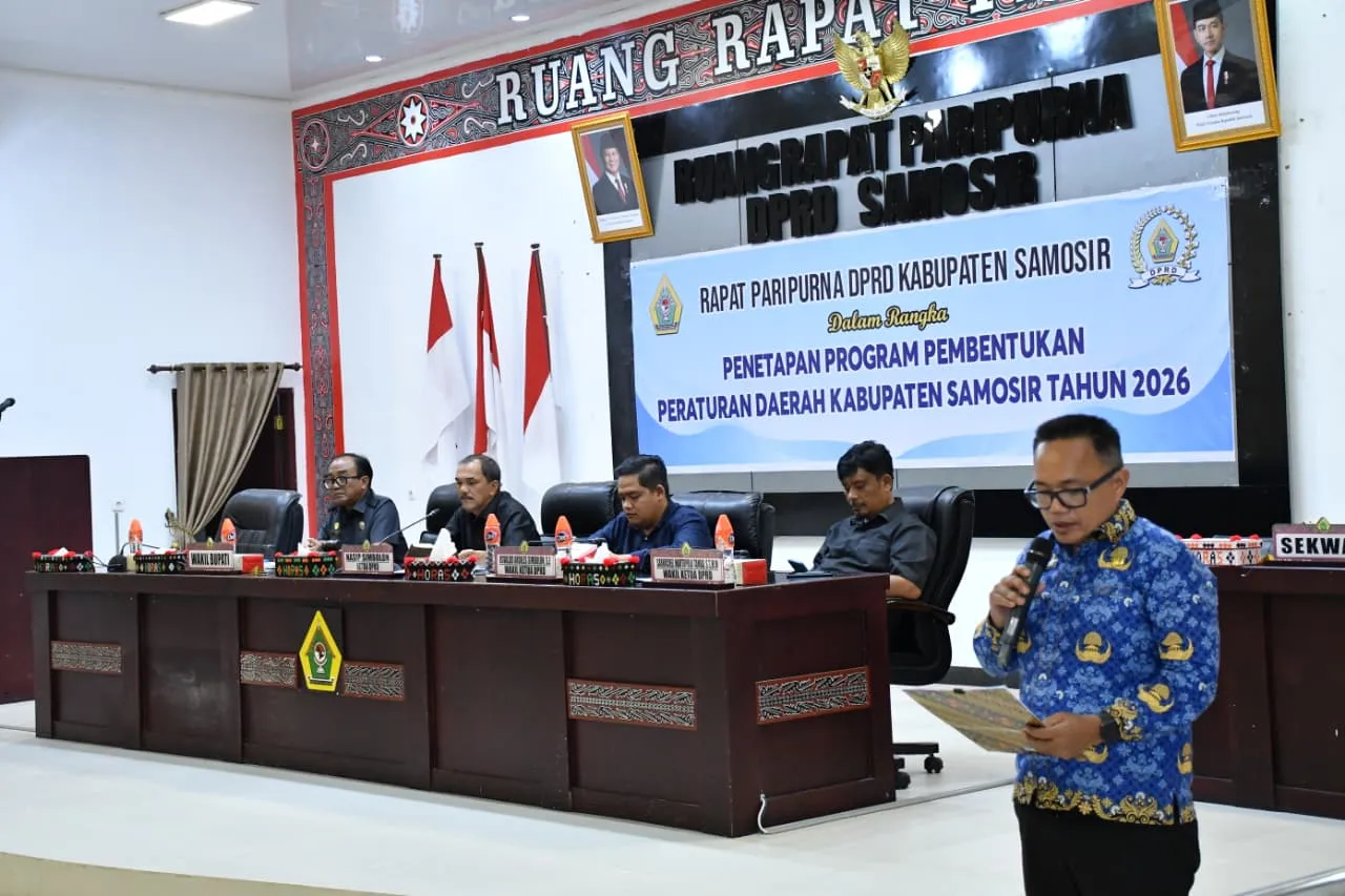 Pemkab Samosir Bersama DPRD Tetapkan Propemperda Tahun 2026