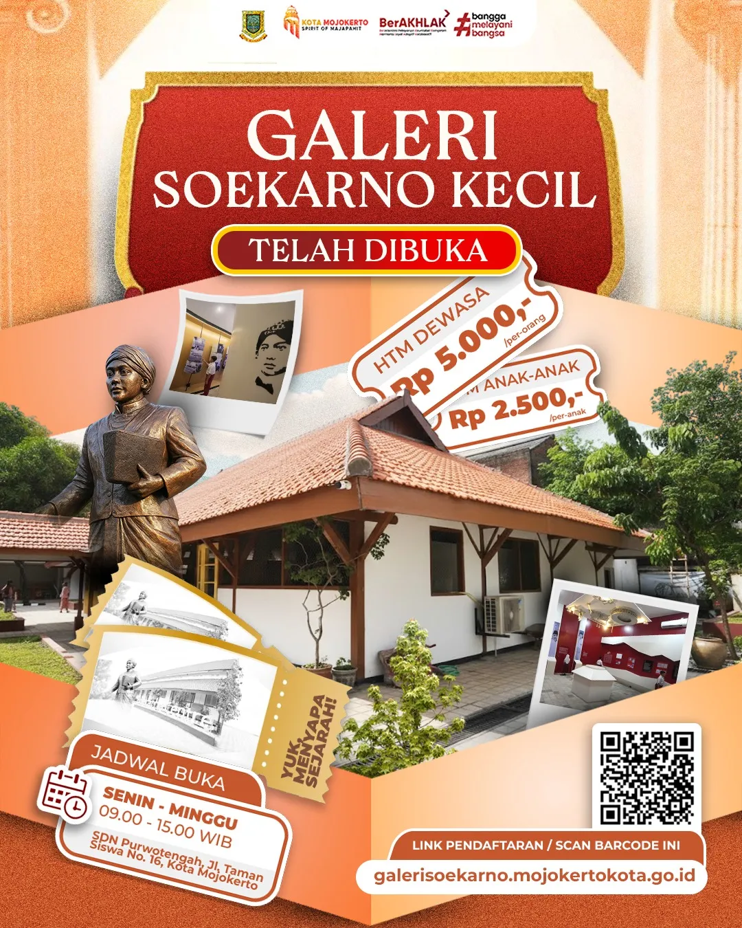 Dari Mojokerto untuk Indonesia, Galeri Soekarno Kecil Resmi Dibuka
