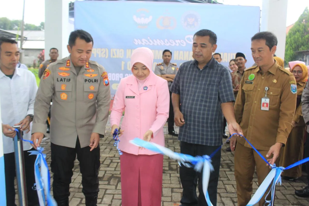 Polres Probolinggo Wujudkan Generasi Sehat Resmikan Dapur SPPG
