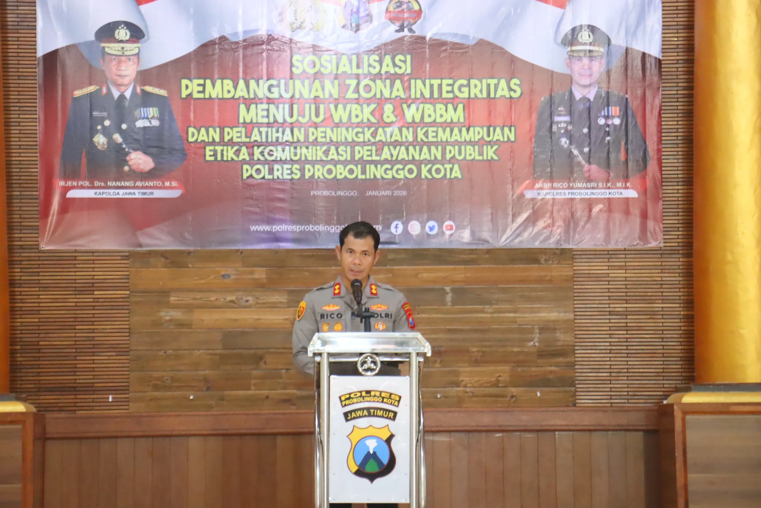 Polres Probolinggo Kota Sosialisasikan Zona Integritas Menuju WBBM