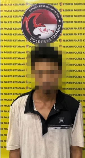 Seorang pengedar sabu di Kecamatan Tumbang Titi Kabupaten Ketapang diamankan polisi