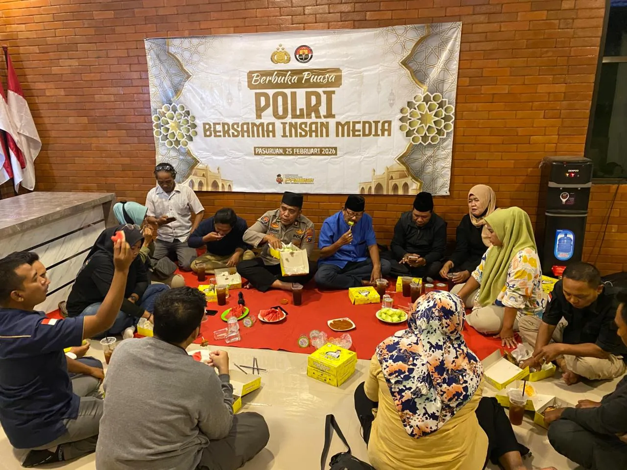Buka Puasa Bareng Wartawan, Kapolres Pasuruan Bangun Sinergi Jaga Kamtibmas