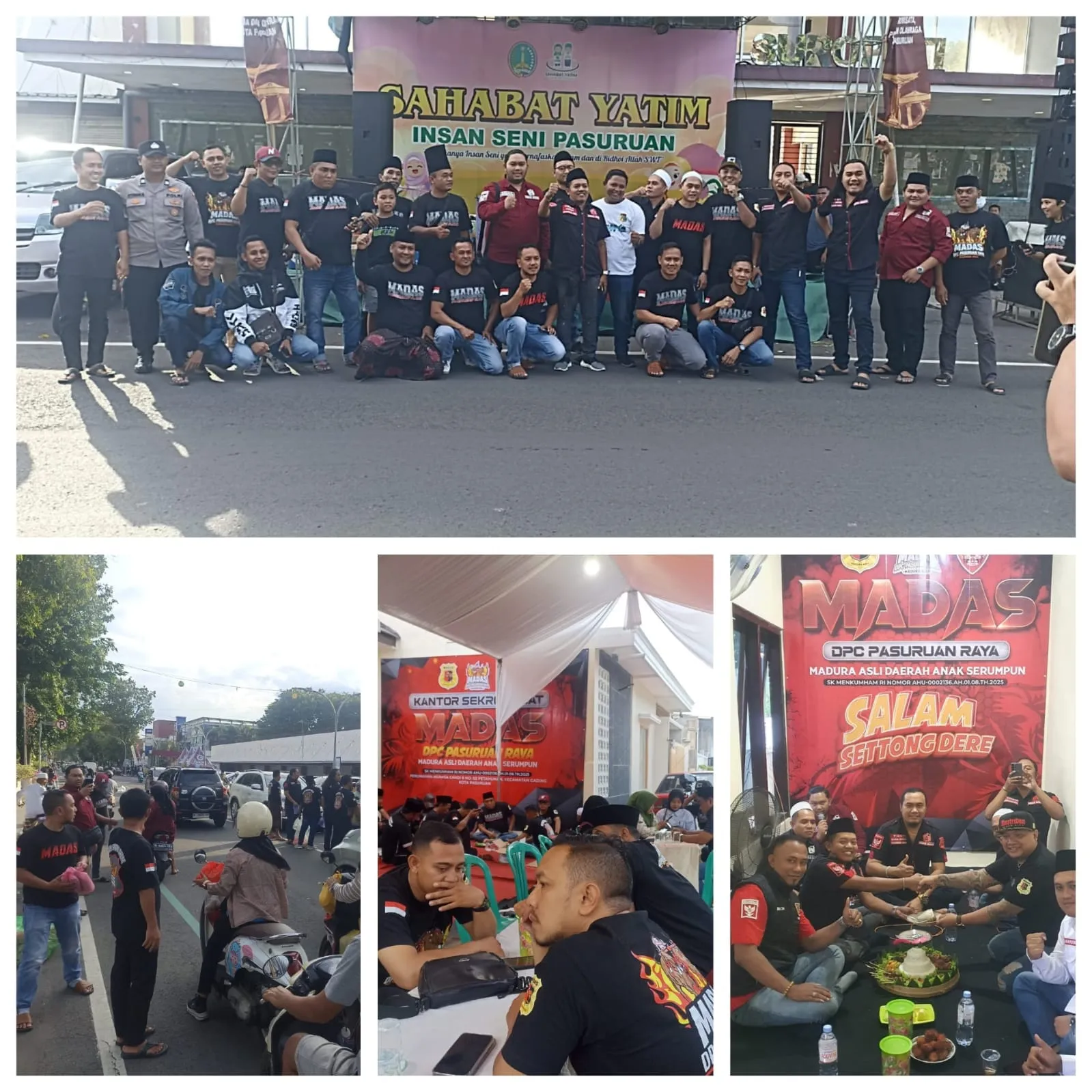 Berbagi Kebahagian di Bulan Suci Ramadhan DPC Madas Pasuruan Raya Gelar Bagi Bagi Takjil