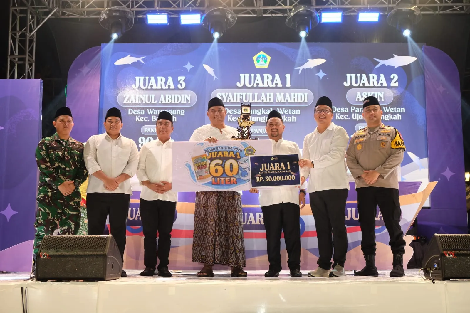 Pasar Bandeng Gresik Kian Semarak, Bandeng Kawak 19 Kilogram Jadi Rekor Baru.