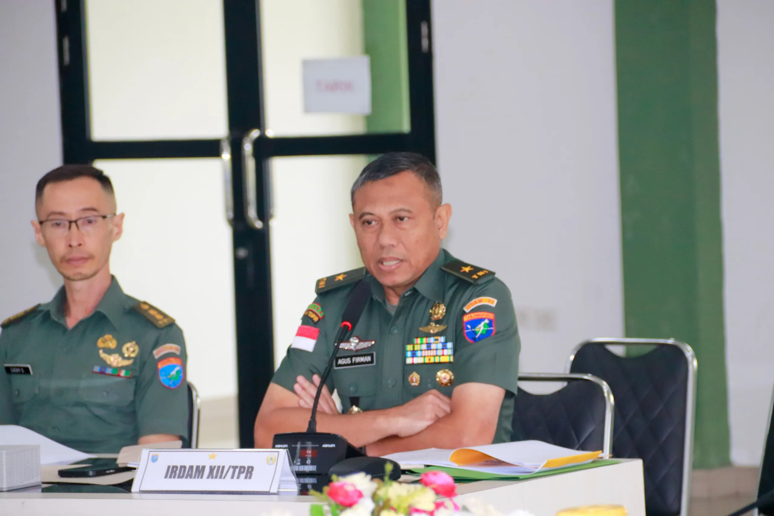 Pangdam XII/Tpr Ikuti Rapat Virtual Bersama Wakil Panglima TNI, Evaluasi Progres Pembangunan KDKMP