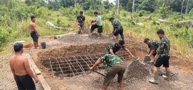 Kodam XII/ Tpr Bangun 4 jembatan perintis