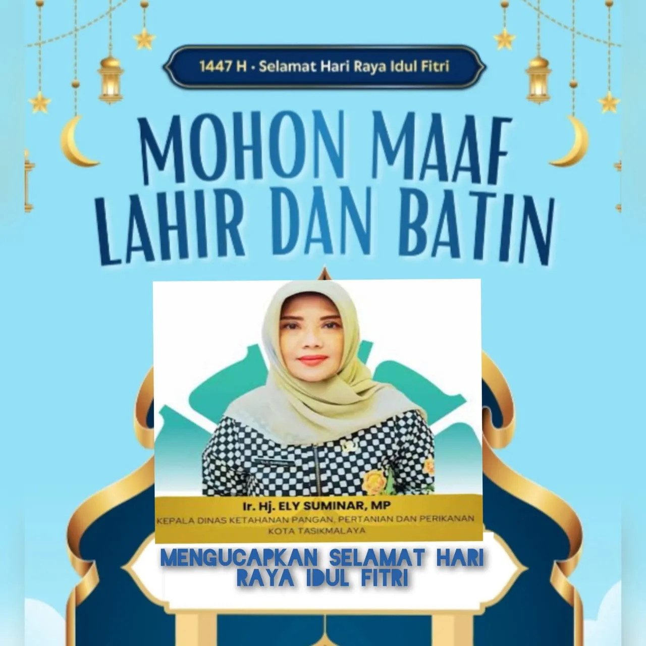 Dinas Ketahanan Pangan Pertanian dan Perikanan Kota Tasikmalaya Mengucapkan Selamat Hari Raya Idul Fitri 1447 H Tahun 2026