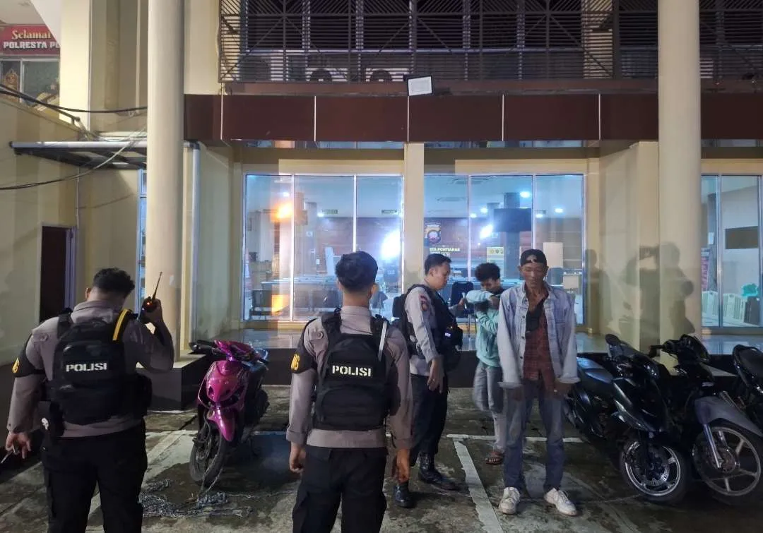 Respon Cepat Call Center 110, Patroli Enggang Polresta Pontianak Amankan Pelaku dan Penadah HP Hilang