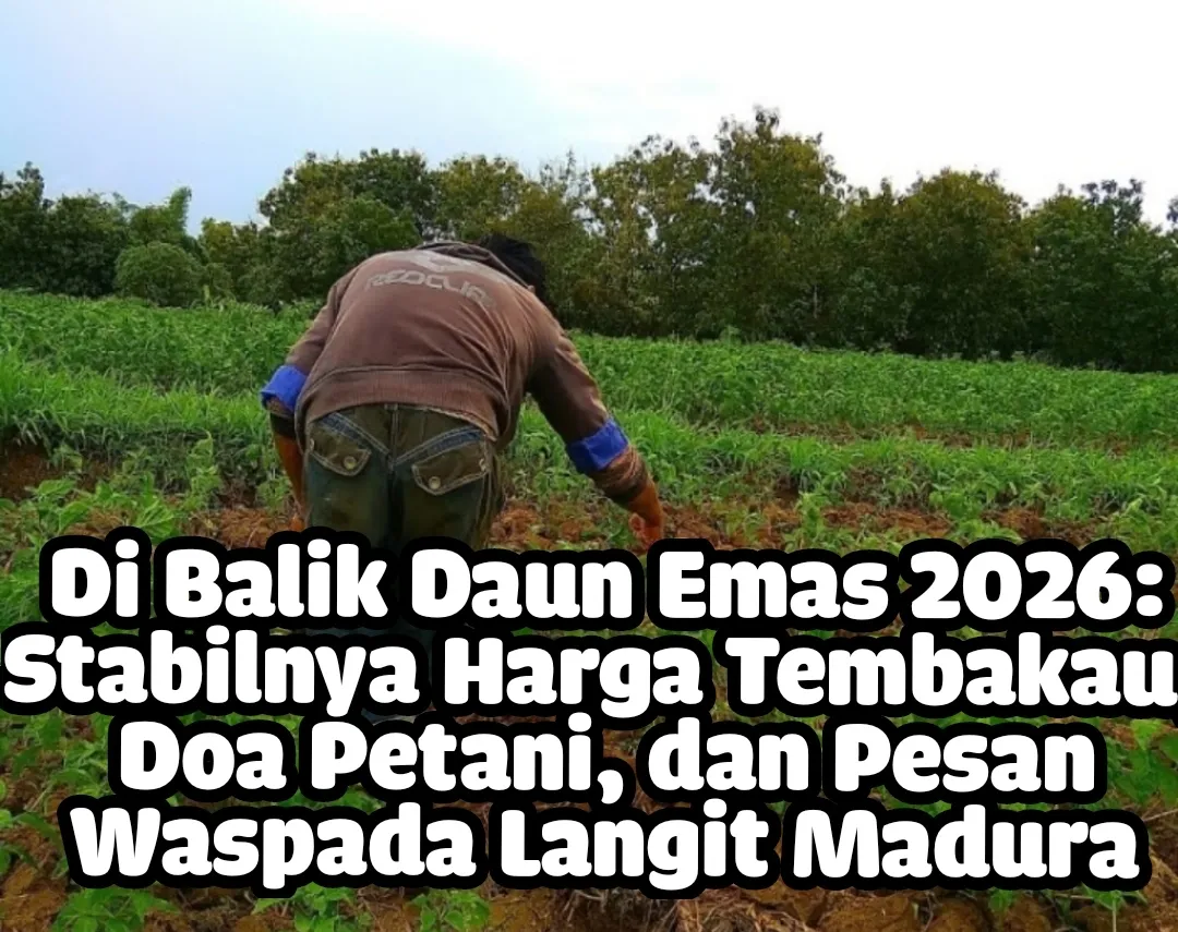 Di Balik Daun Emas 2026: Stabilnya Harga Tembakau, Doa Petani, dan Pesan Waspada Langit Madura