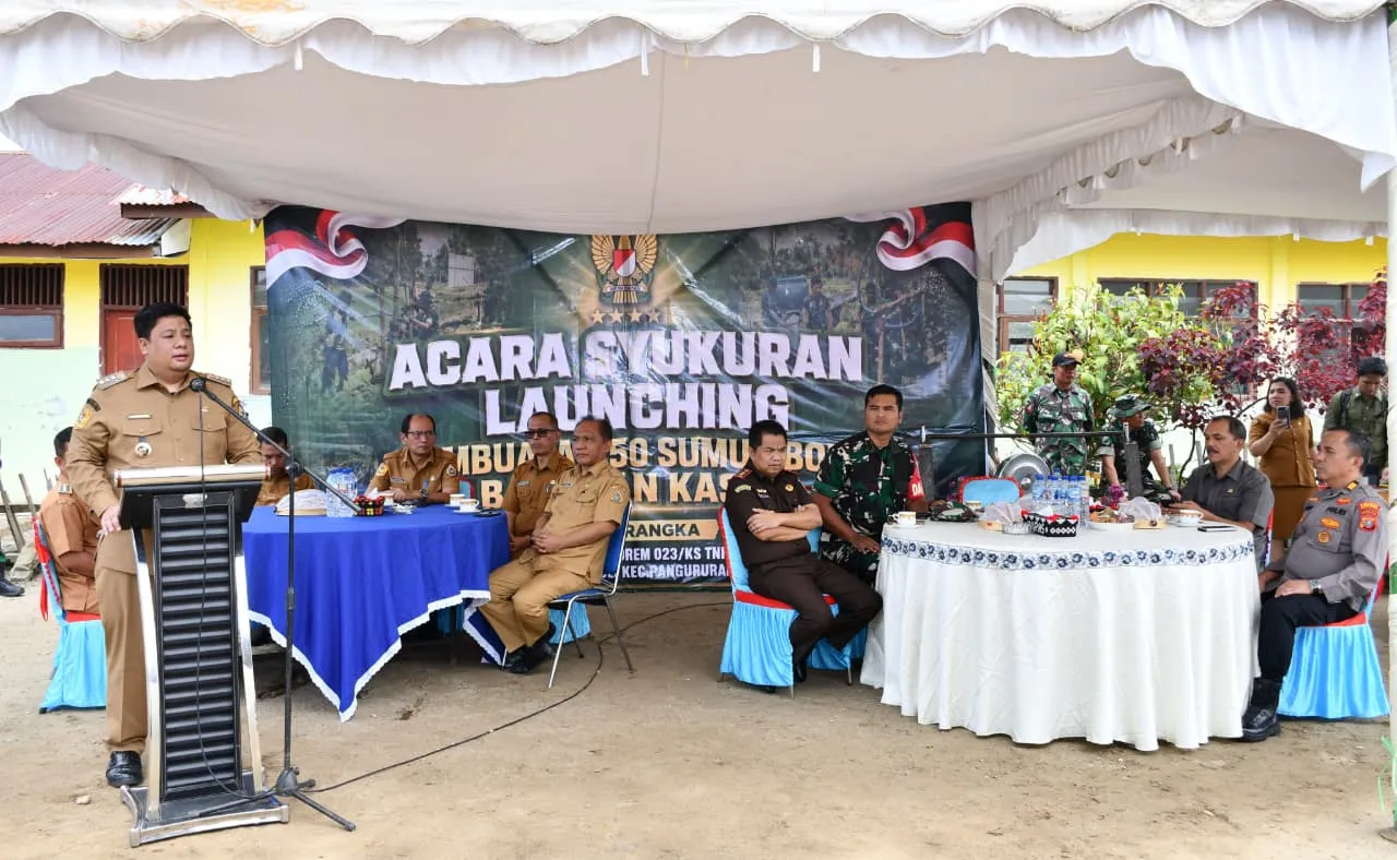 Sinergitas Dengan TNI, Bupati Samosir Bersama Dandim 0210/TU Launching 30 Sumur Bor Bantuan KASAD, Wujud Kepemimpinan Kolaboratif Menjawab Kebutuhan Air Bersih