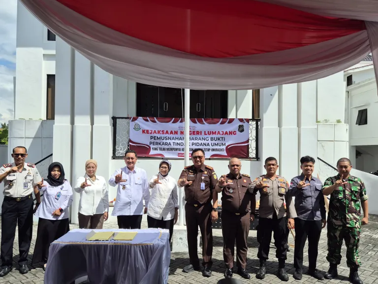 Kejaksaan Negeri Lumajang Musnahkan Barang Bukti dari 108 Kasus, Didominasi Narkotika