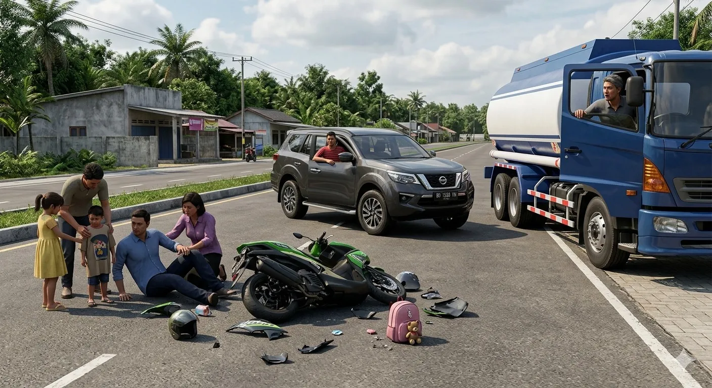 Niat Dahului Motor, Mobil SUV Nissan Malah Sebabkan Tabrakan Beruntun di Ambawang, Begini Kondisi Korban