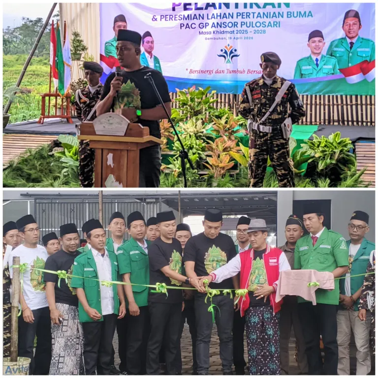 Ketua PW Ansor Jateng Resmikan Lahan Pertanian Ansor Pulosari Pemalang
