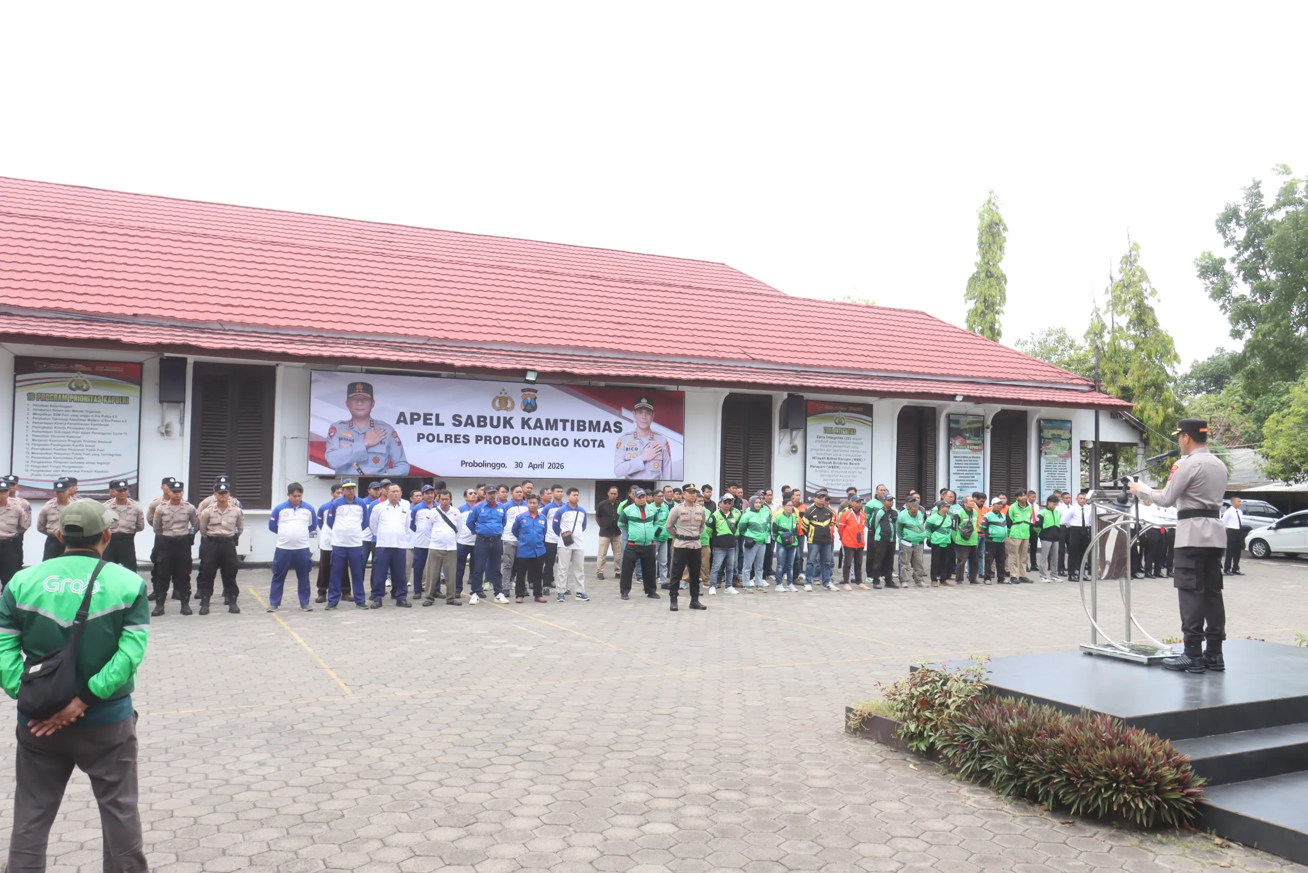 Polres Probolinggo Kota Gandeng Buruh dan Ojol Perkuat Sabuk Kamtibmas