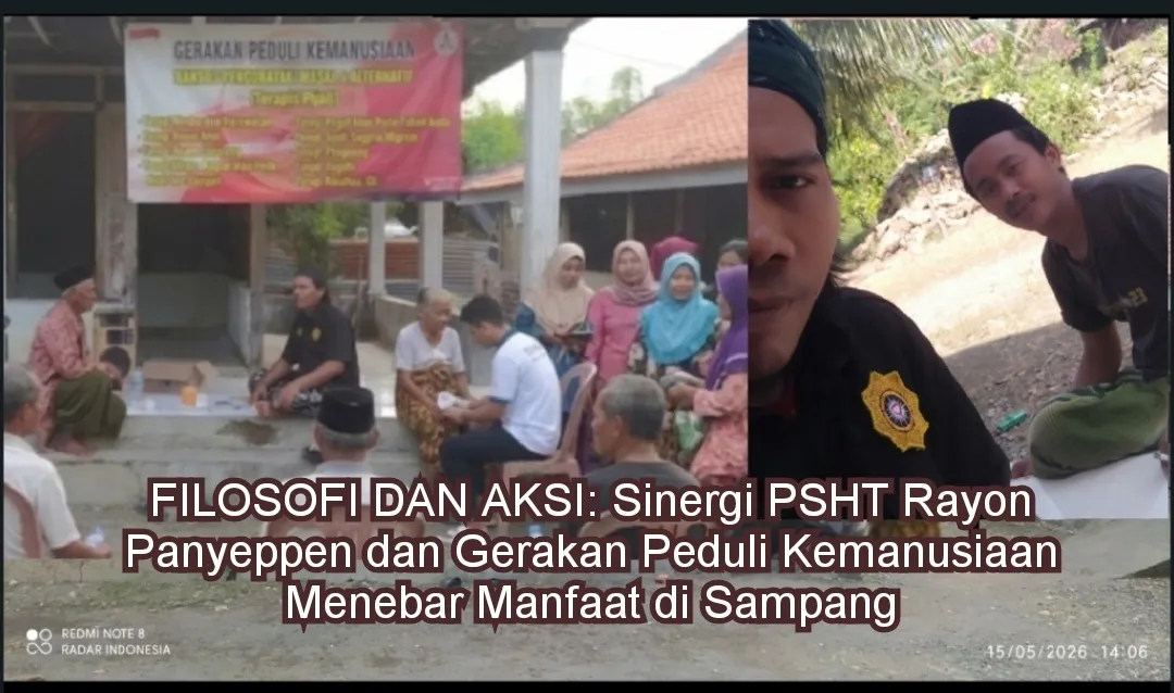 Filosofi dan Aksi: Sinergi PSHT Rayon Panyeppen dan Gerakan Peduli Kemanusiaan Menebar Manfaat di Sampang