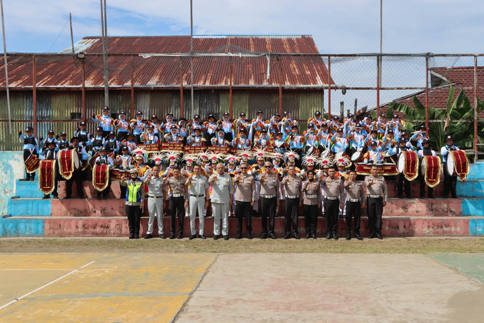 Kapolres Ketapang Sambut Kunker Dir Kamsel Korlantas Polri, Drumband SDN 5 Delta Pawan Dinilai Layak Tampil di Puncak Hari Bhayangkara