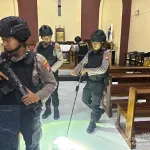 Polres Pasuruan Sterilisasi Gereja Tingkatkan Pengamanan  Ibadah Kenaikan Isa Almasih berjalan Aman