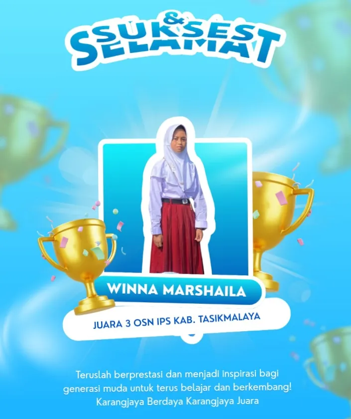 SISWI SDN KARANGLAYUNG MENOREH PRETASI DI OSN IPS TINGKAT KAB.TASIKMALAYA