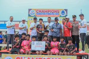 Bupati Pemalang Resmi Tutup Turnamen Sepak Bola LIGAKU PSSI Pemalang 2026